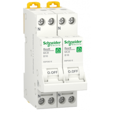 RESI9 FORNUISGROEP 2X16A B 2X1P+N B16 6KA