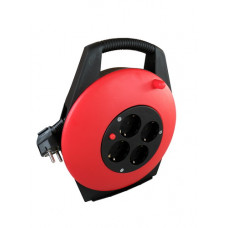 HASPEL 10 METER 4V 3X1,0MM² + RA DICHT BOX ROOD HASPEL 10 METER 4V 3X1,0MM² + RA DICHT BOX ROOD