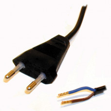 AANSLUITSNOER EURO 2X0.75MM 1.5 METER ZWART AANSLUITSNOER EURO 2X0.75MM 1.5 METER ZWART