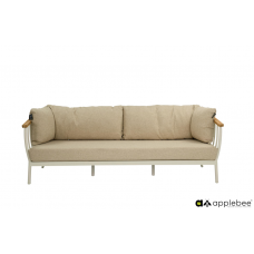 APPLE BEE CONDOR 3-ZITS LOUNGE TUINBANK 217 CM | OYSTER/COTTON