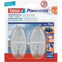 TESA POWERSTRIPS® LARGE OVAAL CHROOM