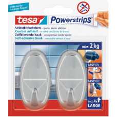 TESA POWERSTRIPS® LARGE OVAAL CHROOM