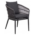 DININGCHAIR GENUA ROPE 7MM DARK GREY DININGCHAIR GENUA ROPE 7MM DARK GREY