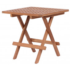 WOODIE OPKLAPTAFEL JONG TEAK 50X50 VIERKANT