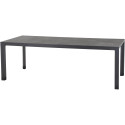 A SIENA GARDEN TAFEL LONDEN 220X100CM MAT ANTRACIET, TAFELBLAD KERAMIEK ANTRACIET