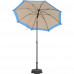 CITY PUSH PARASOL Ø180 BEIGE / BLAUW