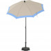 CITY PUSH PARASOL Ø180 BEIGE / BLAUW