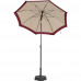 CITY PUSH PARASOL Ø180 BEIGE / PLUM
