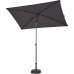CITY PUSH PARASOL 140X210 ANTRACIET