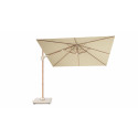 CHALLENGER T2 PREMIUM ZWEEFPARASOL 300X300 CM KLEUR TEAK/CHAMPAGNE