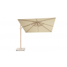CHALLENGER T2 PREMIUM ZWEEFPARASOL 300X300 CM KLEUR TEAK/CHAMPAGNE