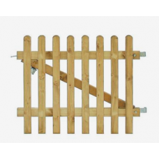 EXCELLENT POORT INCLUSIEF KLINKSET, 100 X 80 CM, GROEN GEIMPREGNEERD.