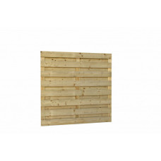 JUMBOSCHERM GESCHAAFD VUREN 18-PLANKS 15 MM, 180 X 180 CM, RECHT, GROEN GEIMPREGNEERD.