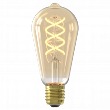 CALEX DAY AND NIGHT SENSOR RUSTIEK ST64 GOUD FLEX FILAMENT E27 3.5W 230LM 2200K 220-240V