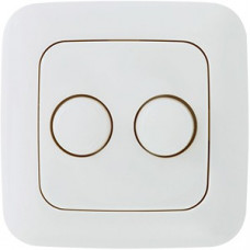 AFDEKRAAM + KNOP DUO DIMMER VOOR BUSCH JAEGER REFLEX SI AFDEKRAAM + KNOP DUO DIMMER VOOR BUSCH JAEGER REFLEX SI