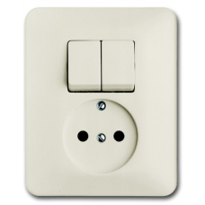 COMBI SERIESCHAKELAAR + WCD ZRA INB. CREME BJ COMBI SERIESCHAKELAAR + WCD ZRA INB. CREME BJ