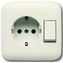 COMBI WISSELSCHAKELAAR + WCD RA INBOUW CREME BJ COMBI WISSELSCHAKELAAR + WCD RA INBOUW CREME BJ