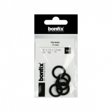 BONFIX TPE-RING 15 MM (21 X 15 X 1,5 MM) 5 STUKS BONFIX TPE-RING 15 MM (21 X 15 X 1,5 MM) 5 STUKS