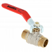 BONFIX KOGELKRAAN MET RODE HENDEL 1/2 1ST BONFIX KOGELKRAAN MET RODE HENDEL 1/2 1ST