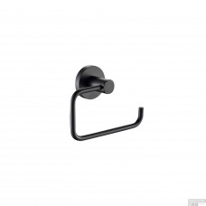 TOILETROLHOUDER Z/KLEP M.ZWART PLIEGE TOILETROLHOUDER Z/KLEP M.ZWART PLIEGE