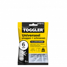 TOGGLER ALLIGATOR UNIVERSEELPLUG MET FLENS AF6 + SCHROEF; 6 STUKS TOGGLER ALLIGATOR UNIVERSEELPLUG MET FLENS AF6 + SCHROEF; 6 STUKS