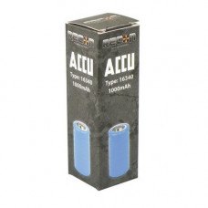 ACCU 16340 OPLAADBAAR LITHIUM 1000MAH 3,7V ACCU 16340 OPLAADBAAR LITHIUM 1000MAH 3,7V