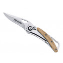 BLACK FOX POCKETKNIFE ZEBRAWOOD MET KARABINER BLACK FOX POCKETKNIFE ZEBRAWOOD MET KARABINER