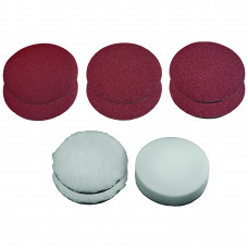 POETSVACHT-/SCHUURPAPIERSET - 9-DELIG - Ø180 MM POETSVACHT-/SCHUURPAPIERSET - 9-DELIG - Ø180 MM