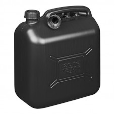 JERRYCAN KUNSTSTOF UN-GEKEURD ZWART 20 LITER (1ST)