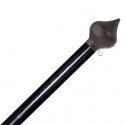 ALUMINIUM VLAGGENSTOK 2 METER - ZWART RAL 9005 ZWART UIVORMIGE KNOP (L