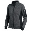 MARIEKE DAMES VEST TRICOTFLEECE ANTR ZWART