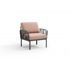 NARDI KOMODO LOUNGECHAIR ANTRACIET / ROSA QUARZO