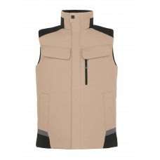 FHB BODYWARMER HAUKE KAKI-ZWART