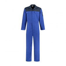 OVERALL 100% KATOEN KORENBLAUW/NAVY