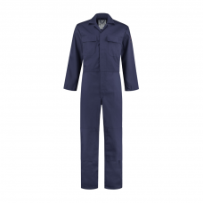 OVERALL VLAMVERTRAGEND 100% KATOEN NAVY