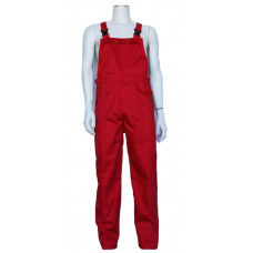 TUINBROEK POLYESTER/KATOEN ROOD