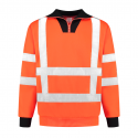 ZIPSWEATER MET COL RWS FLUO ORANJE