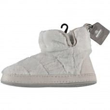 LADIES HOME BOOTS FAKE FUR GREY