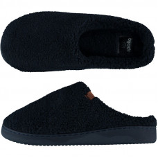 MEN HOME SLIPPERS TEDDY WOOL NAVY