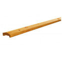 GRENEN GESCHAAFDE AFDEKKAP MET SPONNING (6,2 CM) 3,5 X 8,5 X 180 CM T.B.V. RECHTSCHERM, GROEN GEIMPREGNEERD.