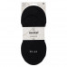 BASIC MODAL NO SHOW SOCKS 3-PACK BLACK 43/46