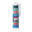 BISON SUPER SILICONE SANITAIR TRANSPARANT CRT 300ML*12 NLFR