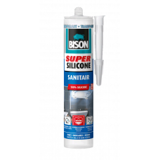 BISON SUPER SILICONE SANITAIR TRANSPARANT CRT 300ML*12 NLFR