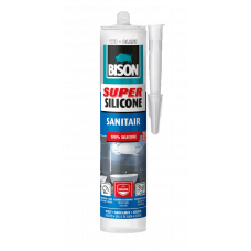 BISON SUPER SILICONE SANITAIR WIT CRT 300ML*12 NLFR