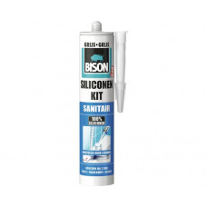 BISON SILICONENKIT SANITAIR GRIJS CRT 300ML*12 NL