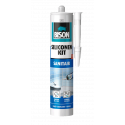 BISON SILICONENKIT SANITAIR WIT CRT 300ML*12 NL