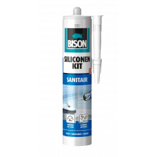 BISON SILICONENKIT SANITAIR WIT CRT 300ML*12 NL