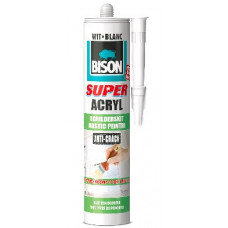 BISON SUPER ACRYLAAT SCHILDERSKIT WIT CRT 300ML*12 NLFR