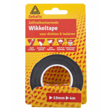 WIKKEL-TAPE ZWART 4 M 19 MM 535