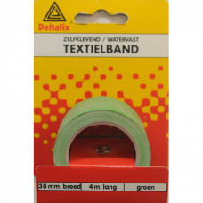 DUCTTAPE ZELFKLEVEND TEXTIELBAND HQ+ GROEN 4 M X 38 MM